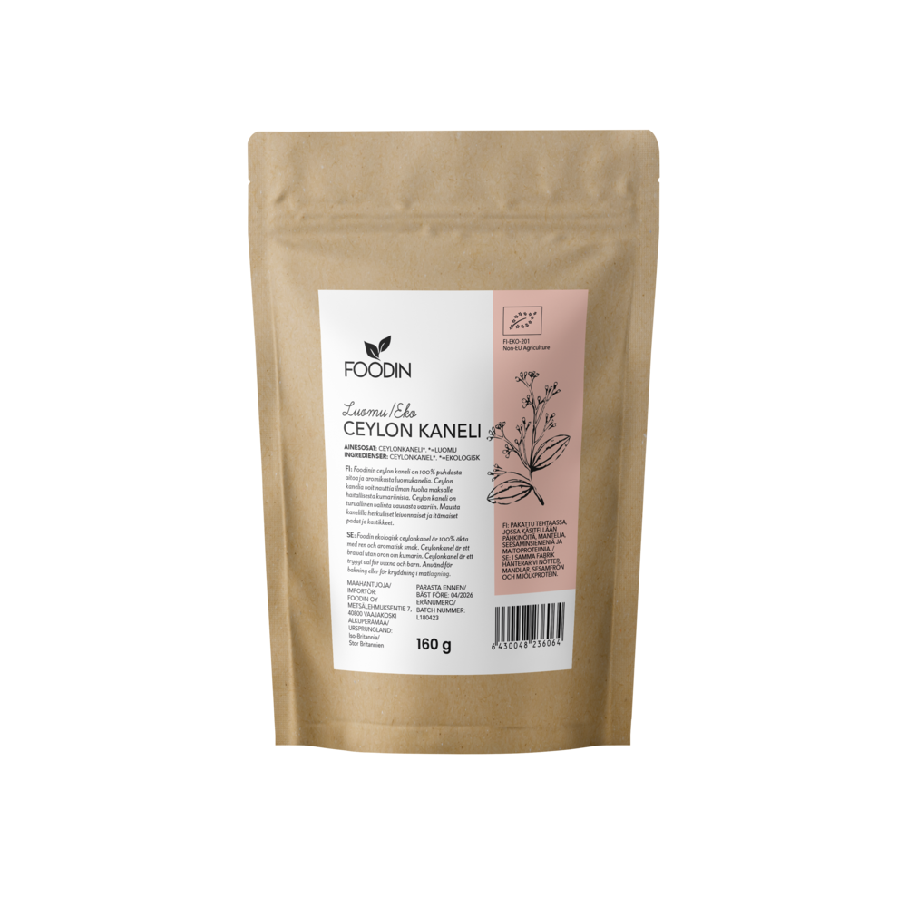 Ceylonin kaneli, luomu 160g