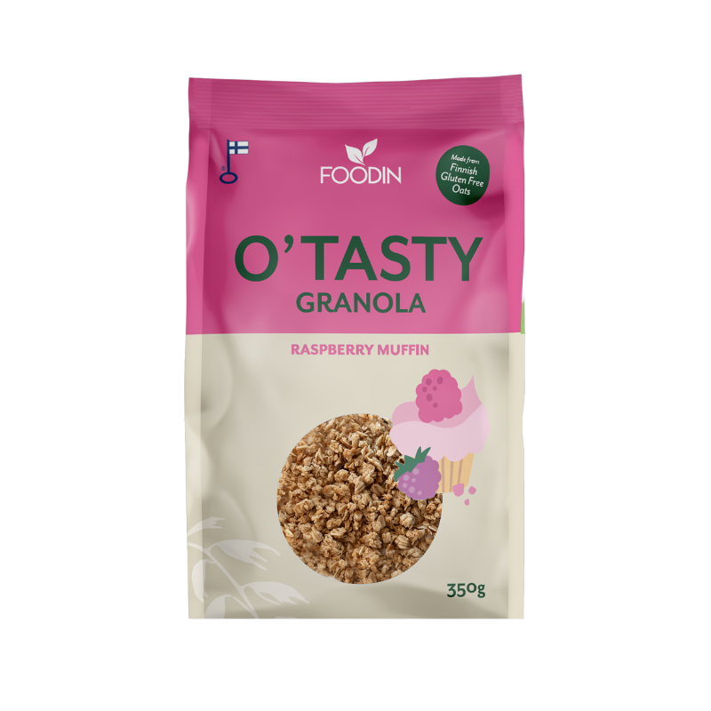 O`Tasty Granola Raspberry Muffin 350 g
