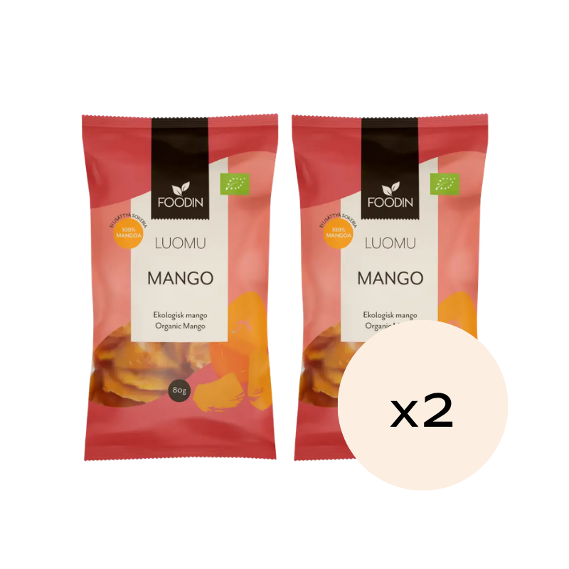 Mango, luomu 80 g x 2 kpl